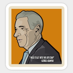 George Adamski Crap Sticker